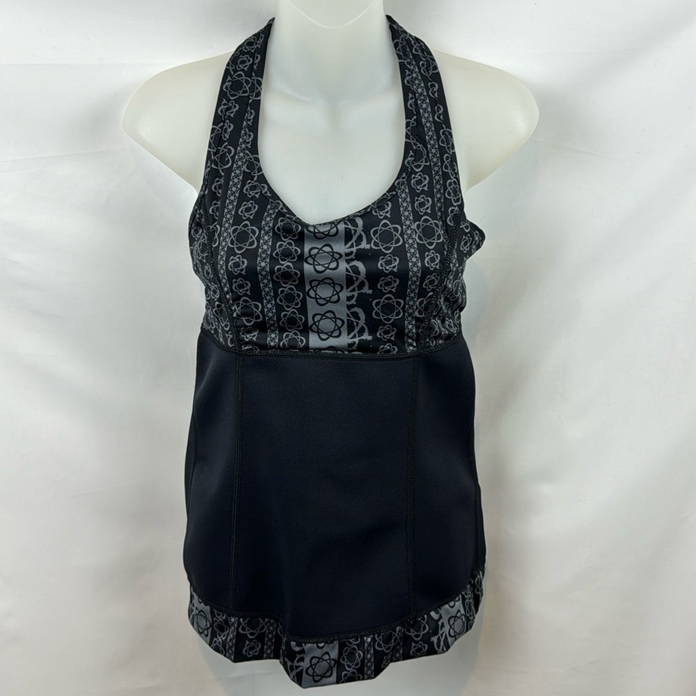 Zaggora Black Neoprene Thermo Fit Compression Racer Back Tank Top Size S‎